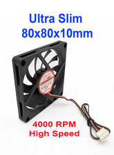 Evercool 80x10mm Slim Dual Ball Bearing PWM CPU Fan EC8010HH12BP