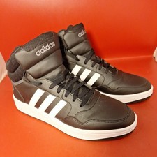 Adidas Black Hoops 3.0 Mid Classic Vintage Shoes Men’s Size UK12 EU 47.3 