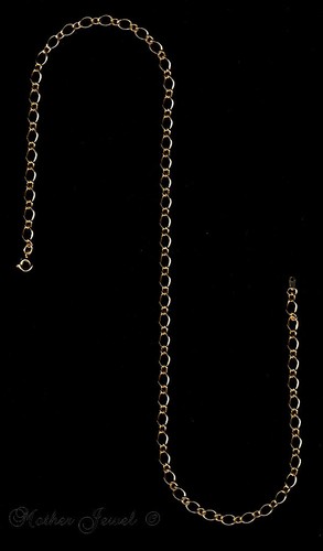STYLISH 45CM 18CT YELLOW GOLD GP NECKLACE MENS WOMENS UNISEX CHAIN 18 INCHES - Picture 5 of 6