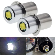 2Pack P13.5S 3W 18V Led Bulb Replace For Ryobi P700 P703 P704 FL1800 Flashlight