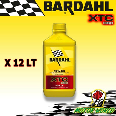 12 LT Liter Motoröl 4T Bardahl XTC C60 10W50 Polarplus Fullerene