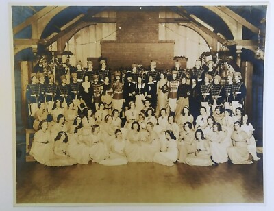 AE Arnold Vintage Pasadena California School Drama of Soldiers and Girls Photo