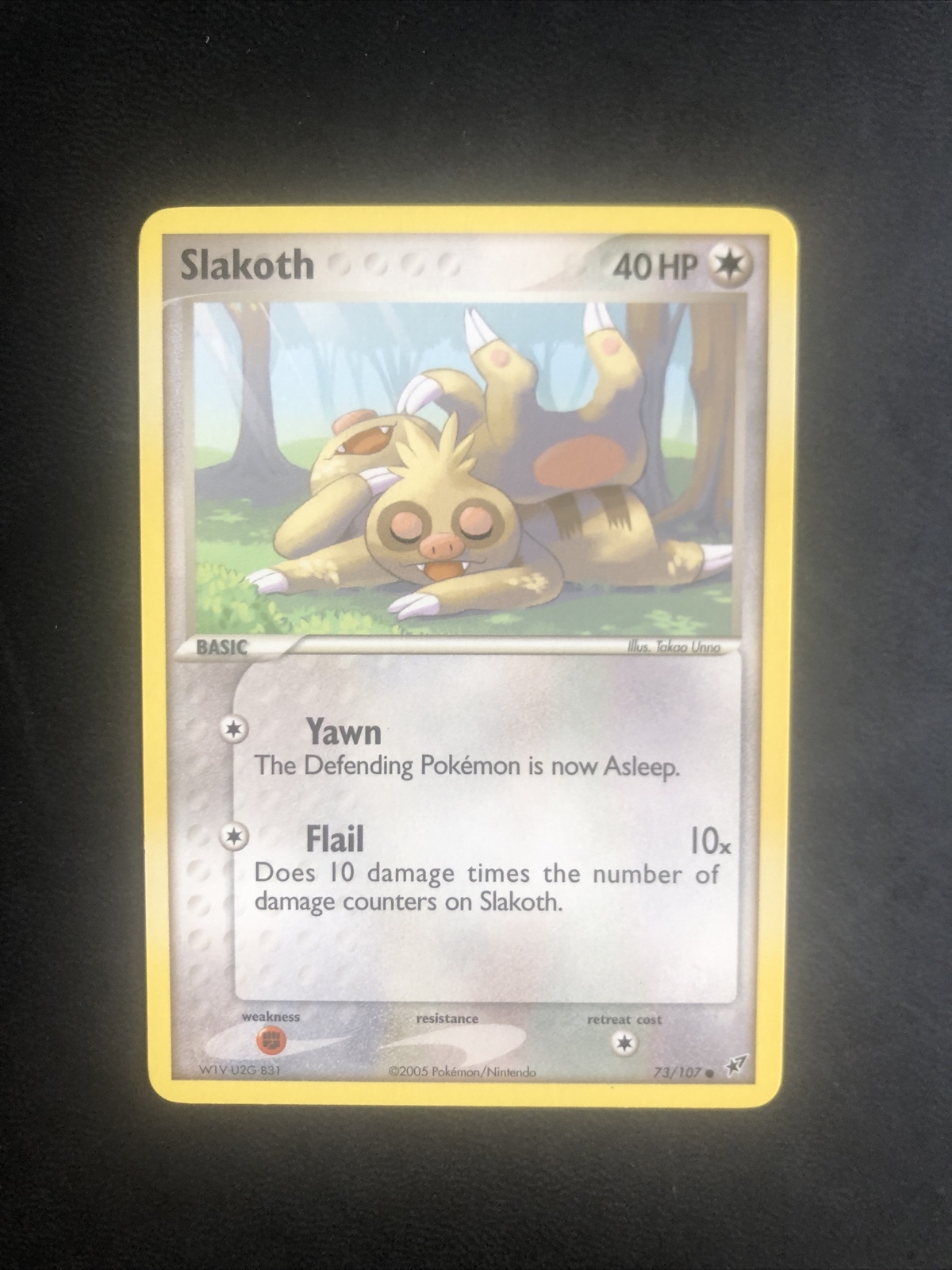 Pokémon TCG Slakoth EX Deoxys 73/107 Regular Common NM