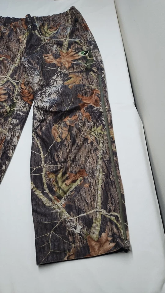 Pantalones de caza Mossy Oak para hombre talla XL camuflaje aislado cordón cremallera pierna Foto 4 de 4