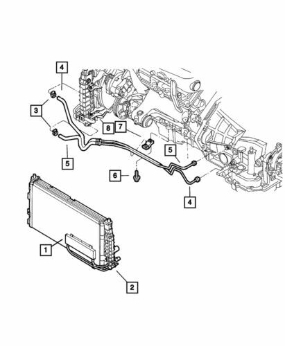Línea de presión del enfriador de aceite para Chrysler Concorde 2001-2004 (N/P 4698965AD)