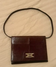 Mappin & Webb London Snake Skin & Leather Small Adjustable Clutch/Purse