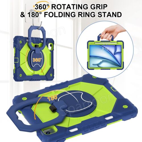 Shockproof Heavy Duty Hard Case for iPad 5/6/7/8/9/10th Gen Air 4 5 Pro 11 2024 - Picture 18 of 126