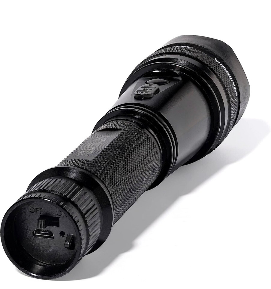 Shooting Taser VIPERTEK Metal Stun Gun Rechargeable 700 BV With