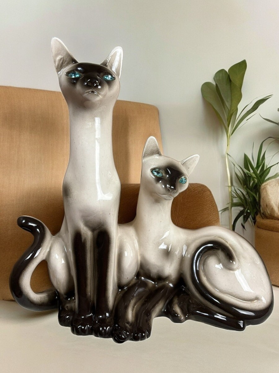 Vintage 1950's Siamese Cats TV Lamp - Ceramic Lane Co. | eBay