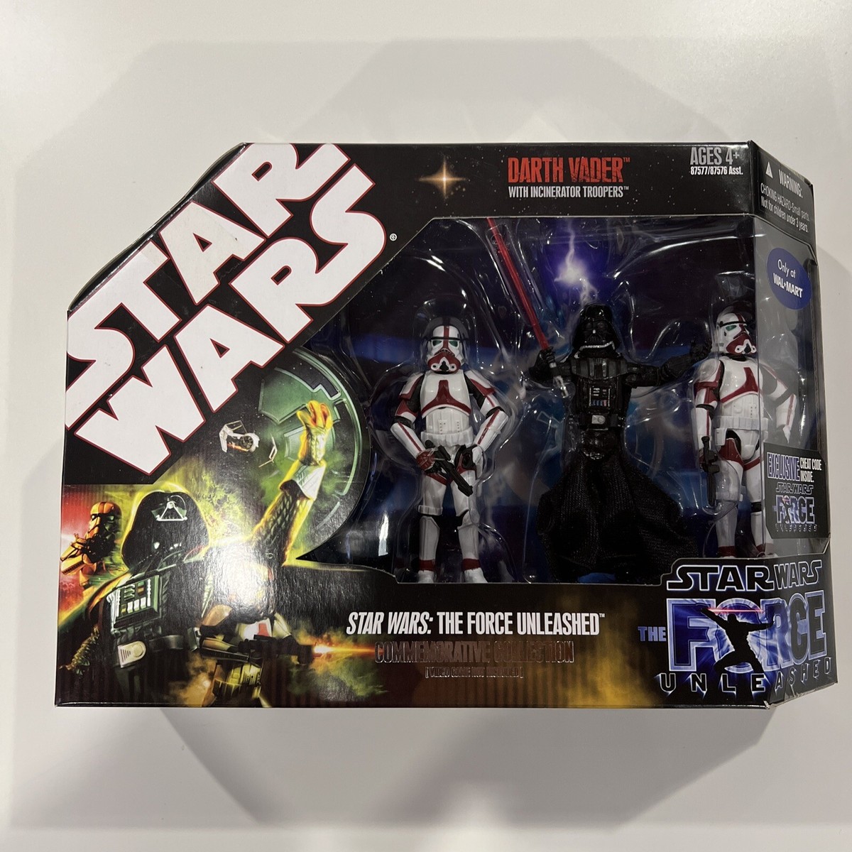 STAR WARS The Force Unleashed 3 Pack Darth Vader with Incinerator