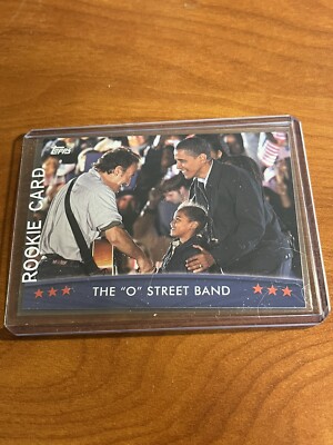 Bruce Springsteen 2008 Topps Rookie Card RC with President Barack Obama