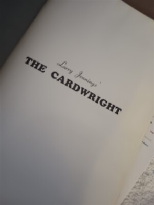 Larry Jennings the Cardwright by Mike Maxwell HB OOP 1st Edition Magic Book