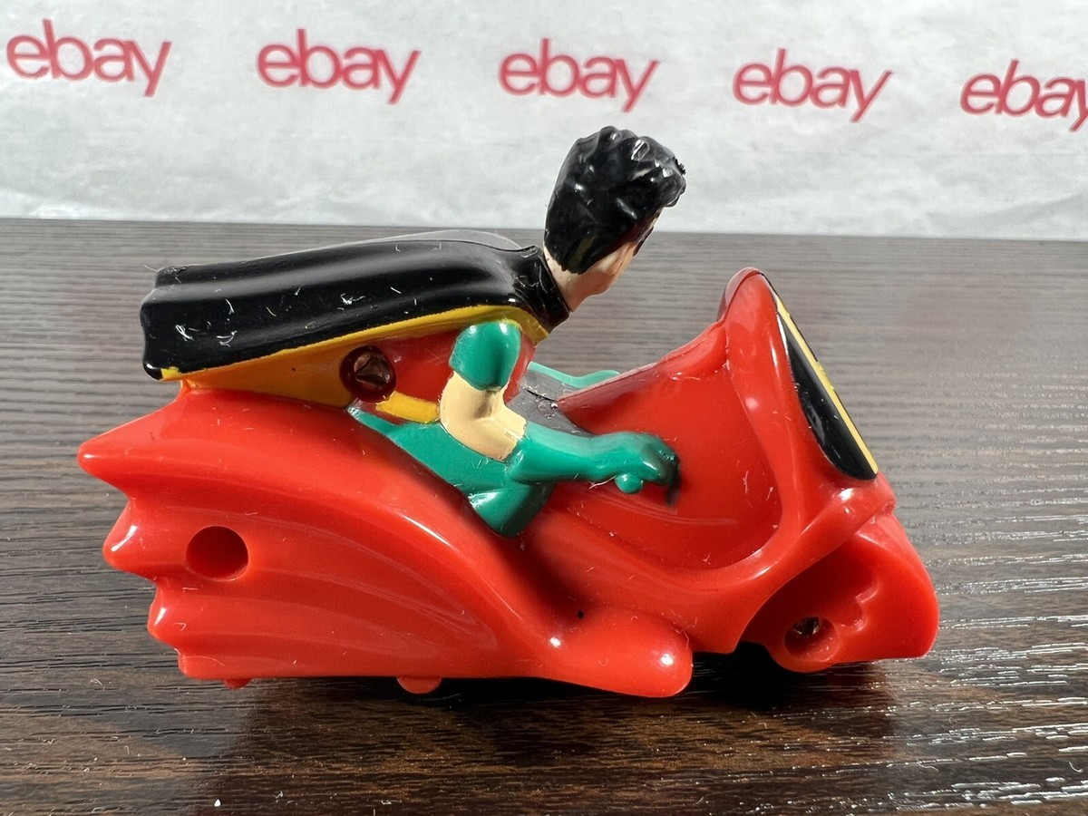 Vintage 1993 DC Comics Batman and Robin Motorcycle Bike Toy