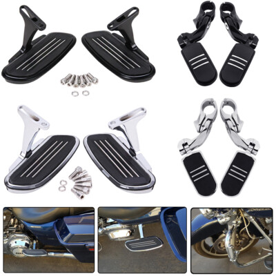 Streamline Passenger Foot Floor board For Harley Touring Road Street Glide 93-Up
