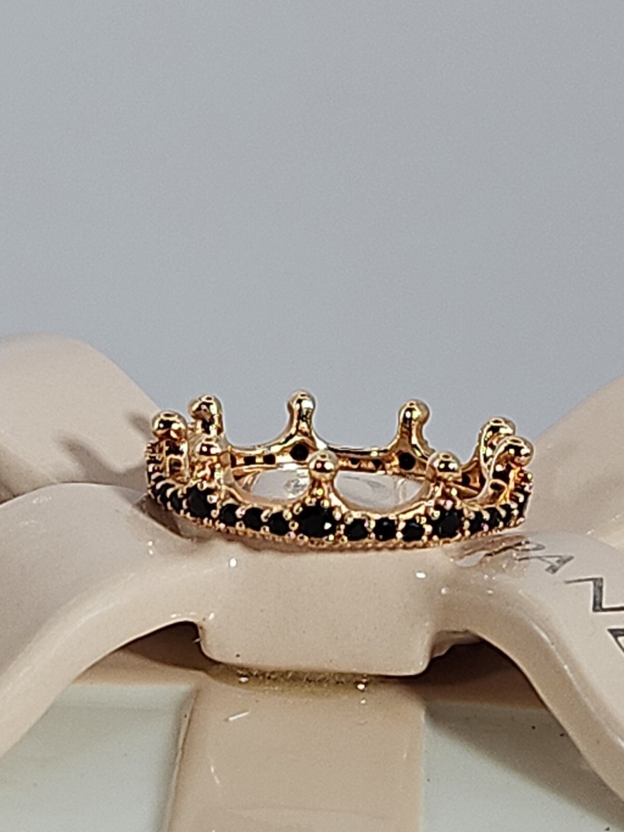 Authentic Pandora Rose-Gold Plated Enchanted Crown Ring  US/52 EU