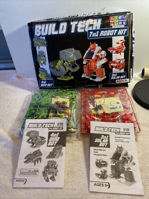 Build Tech 7 in1 Robots Building Kit S.T.E.M. Build 7 Different Robots!!!~ NIOB~