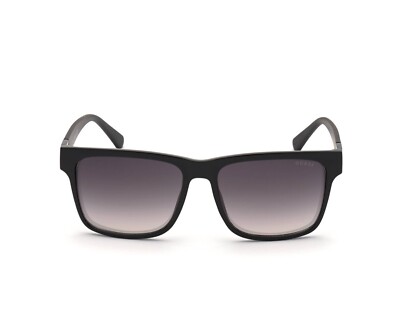 Guess GU00004 01Q Black Plastic Square Sunglasses Frame 58-16-145 GU00004 