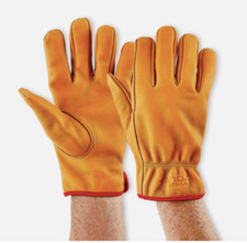 Hyper Tough Water Resistant Premium Cowhide Work Gloves Brown Size Lrg. HT1265L