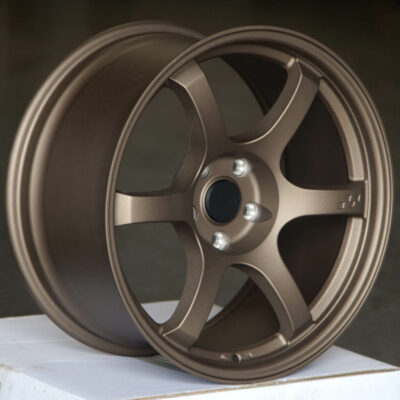 CIRCUIT CSF1 18x9.5 5x114.3 +25 BRONZE 57DR WHEELS FITS 240SX G35 350Z 370Z JDM