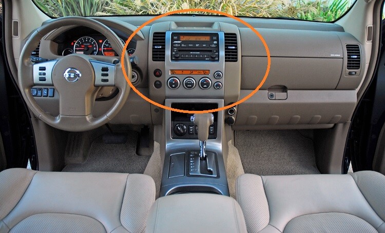 PAIR 2005-2007 NISSAN PATHFINDER CENTER DASH VENTS BLACK