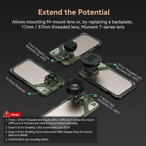 SmallRig x Brandon Li Mobile Phone Cage, Phone Case for iPhone 15 Pro Max 4473 - 第 15/17 張圖片