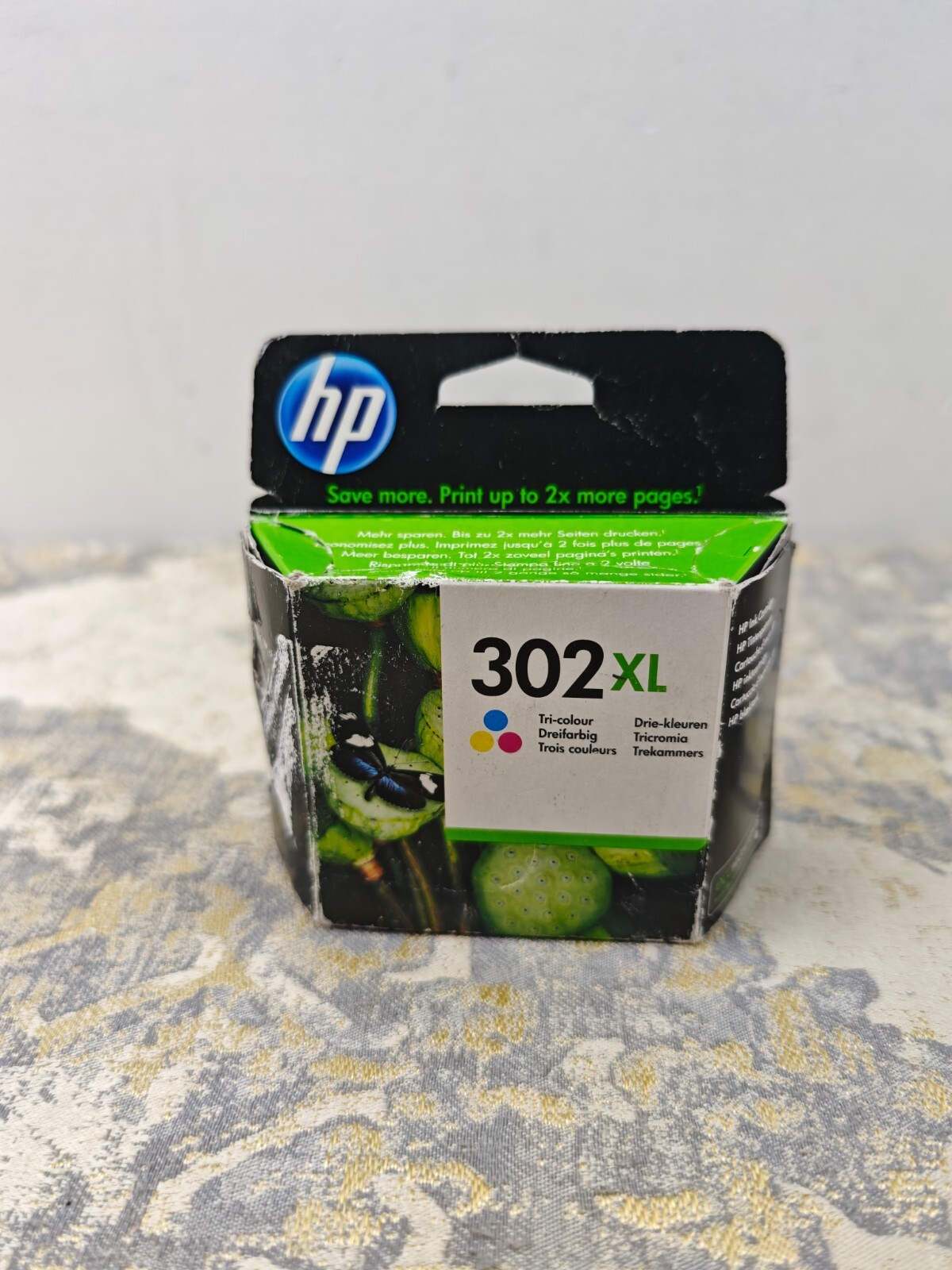 HP F6U67AE 302XL High Yield Original Ink Cartridge, Tri-color, Single Pack