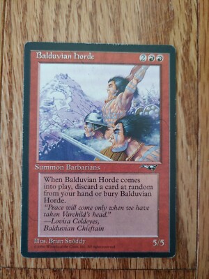 Magic The Gathering: Alliances Orda di Balduvia Balduvian Horde