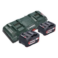 Metabo Basis Set 2X Li-Power Akkupack 18 V 4,0 Ah Cas + Asc 145 Duo LadegeräT