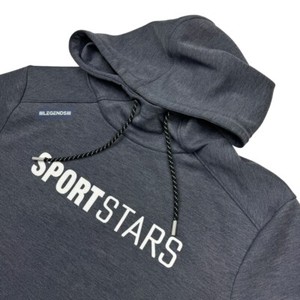 Legends Sportstars Men's Hoodie Sweatshirt Gray • Large