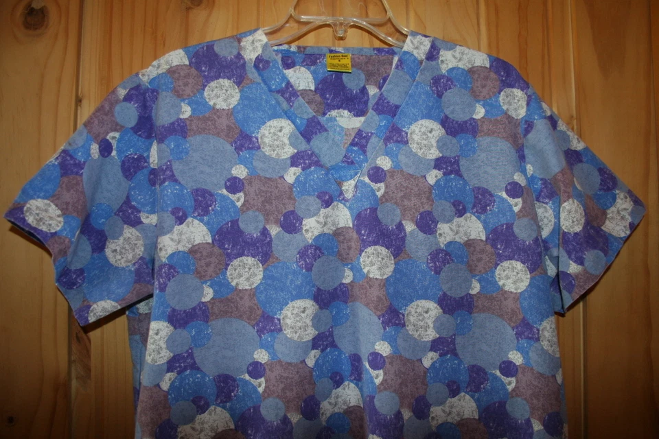 Sello de moda SCRUB TOP talla pequeña todos los tamaños de círculos de colores *004 Foto 2 de 4