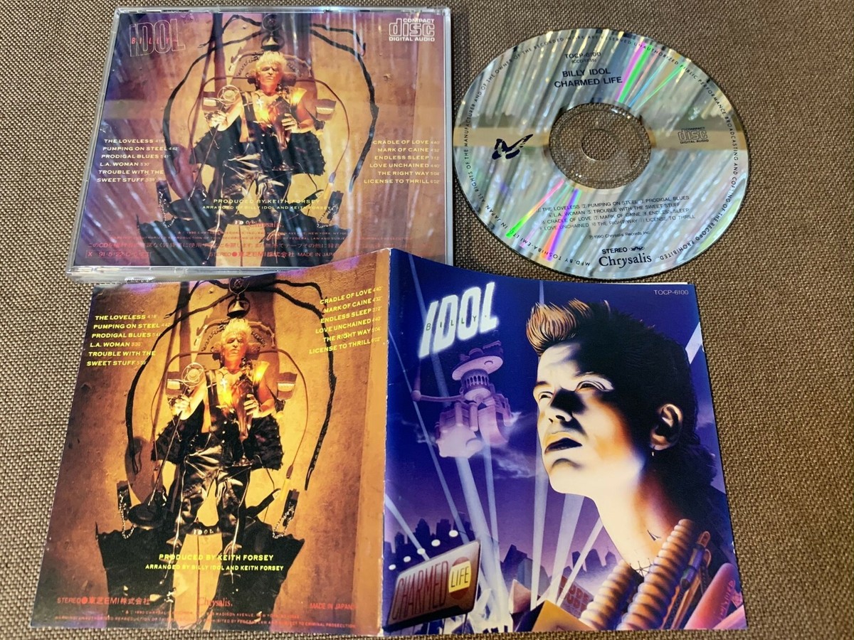 BILLY IDOL Charmed Life JAPAN CD TOCP-6100 w/PS BOOKLET, No