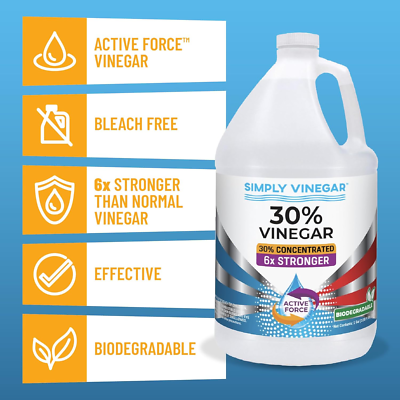 #ad 30% Vinegar – Pure Concentrated Active Force Vinegar for Cleaning Home and ... $35.95