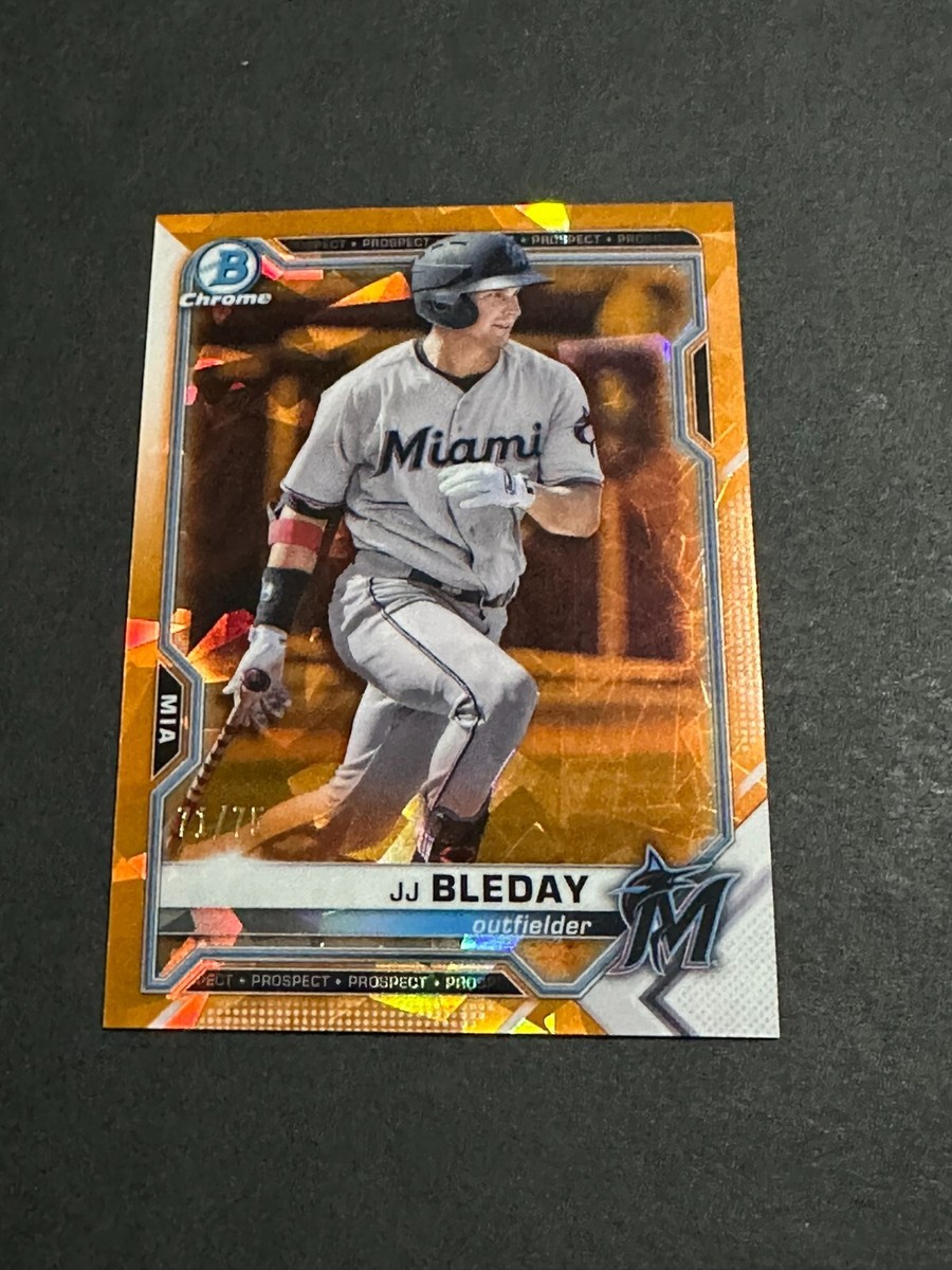 2021 Bowman Sapphire JJ Bleday Orange Refractor #BCP-200 /75