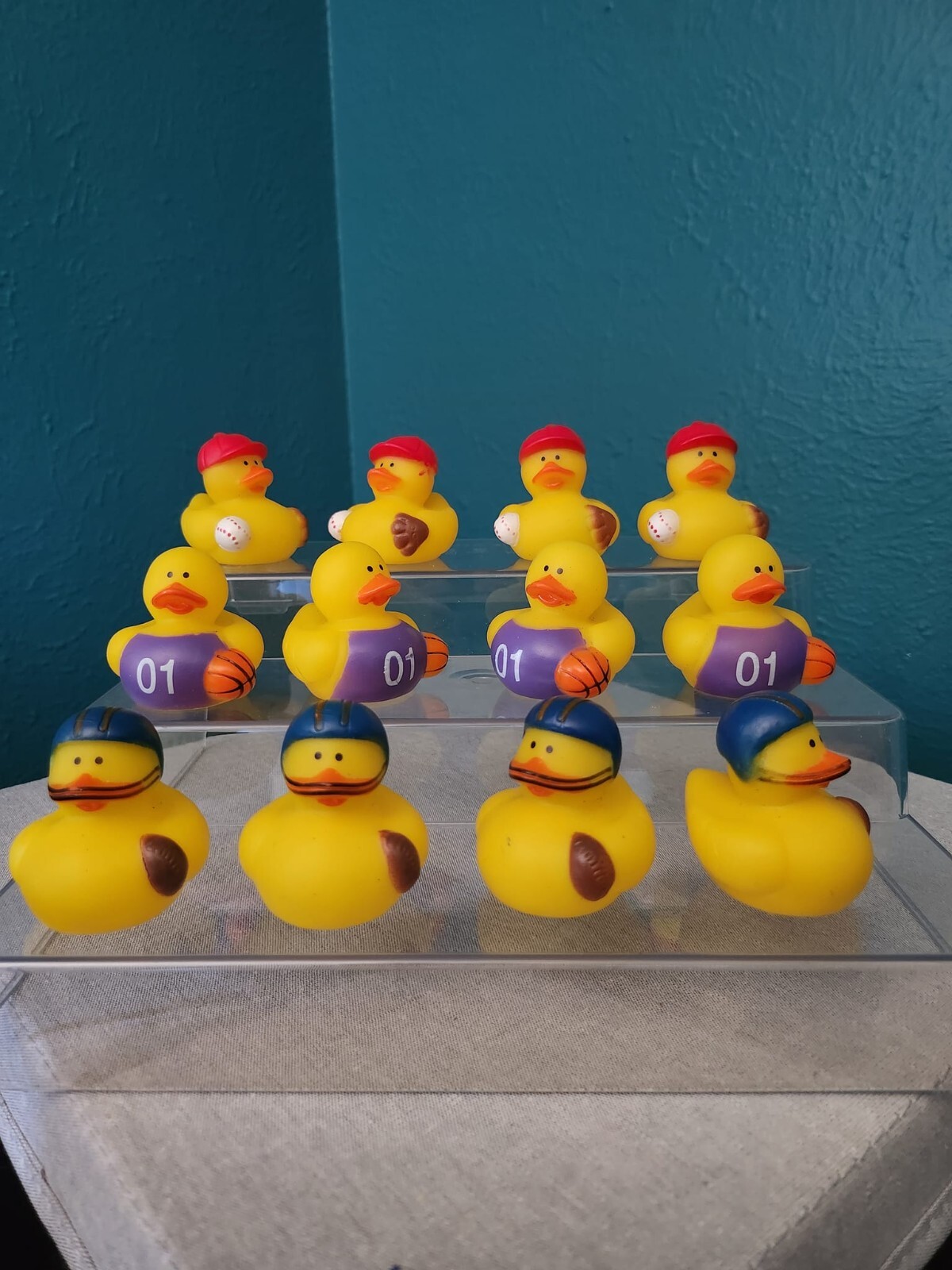 Sports Rubber Ducks (6) Baseball, Basketball, and Football Ducking
