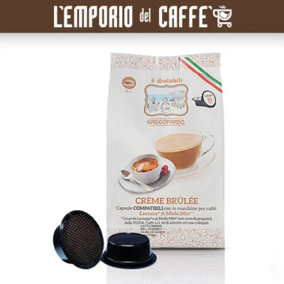 128 Capsule Gattopardo CREME BRULEE Compatibili Sistema Lavazza A Modo Mio