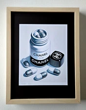🔥Chiara Bellini + "Chanel Comfort Pills" Original Hand Signed Print Only 50 COA