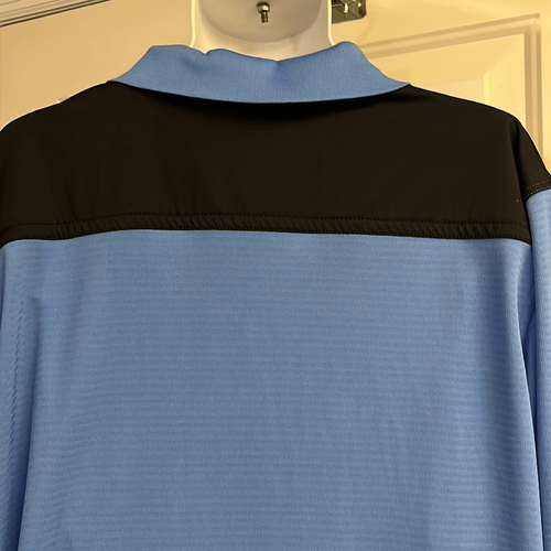 Cutter & Buck Men’s Blue Black Striped Collared Long Sleeve Golf Pullover- XL - Picture 11 of 16
