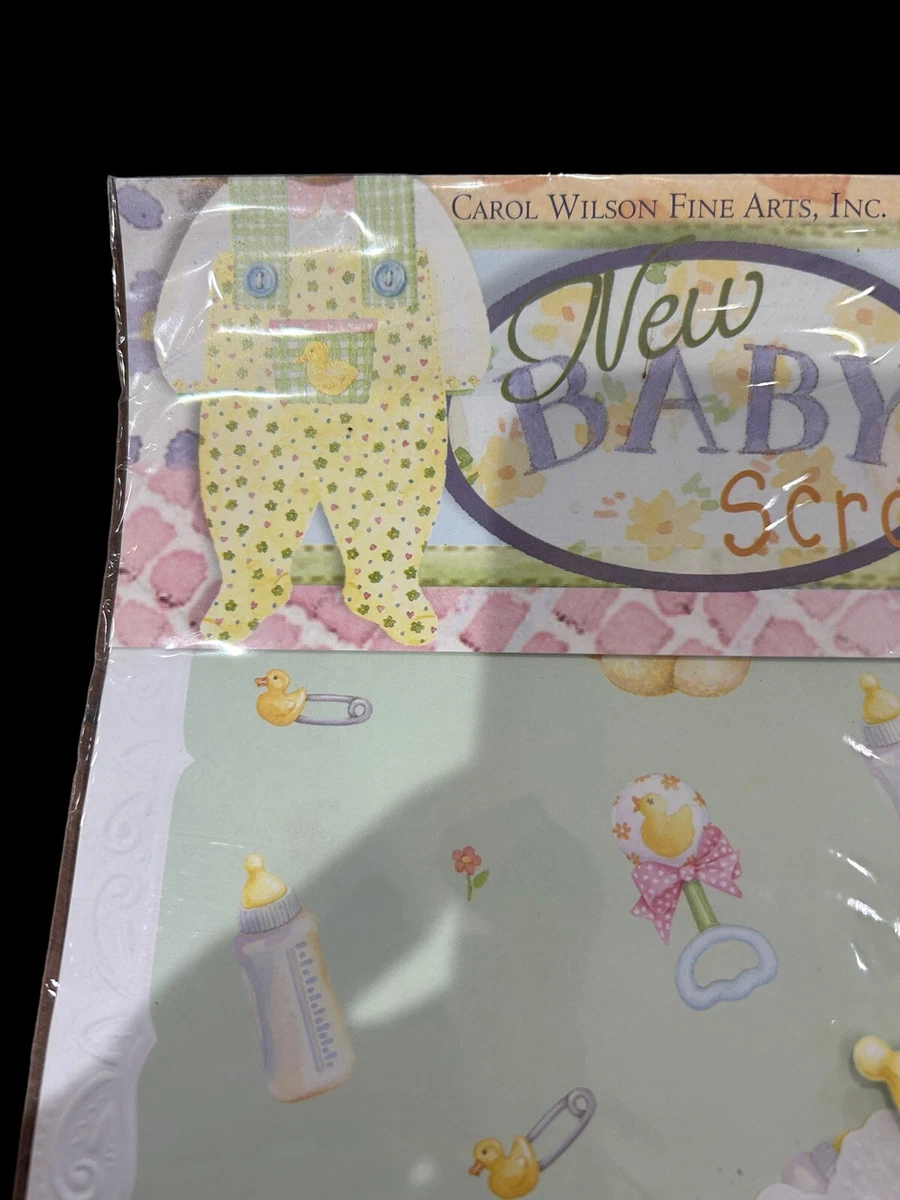 Vintage Carol Wilson Fine Arts New Baby 12X12 Scrapbooking Kit 6