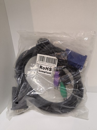 Digitus KVM-Switch-Kabel VGA  Stecker auf Stecker PS/2 USB  1,8m für Combo Serie - Bild 3 von 5