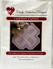 NEW 2004 Cindy Valentine Designs Cotton Candy Hardanger Embroidery Pattern 17012