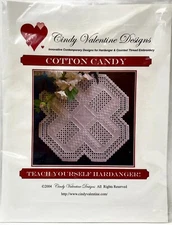 NEW 2004 Cindy Valentine Designs Cotton Candy Hardanger Embroidery Pattern 17012