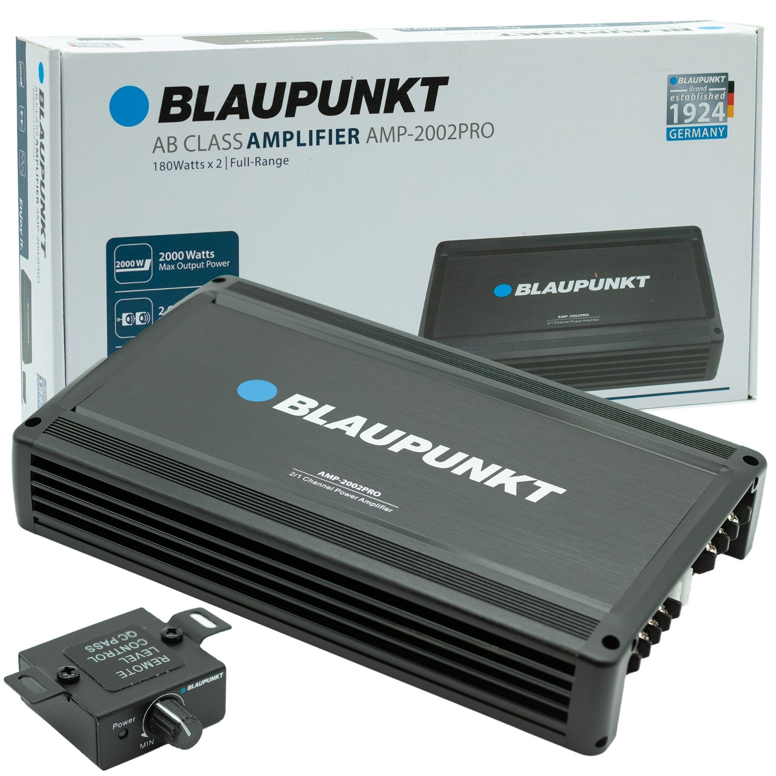 Blaupunkt AMP2002PRO 2000W 2 Channels Car Amp Amplifier - Po