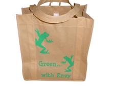 Grocery Bag REUSABLE Bags EARTHWISE Green-with envy, 2 pack, None Woven Poly