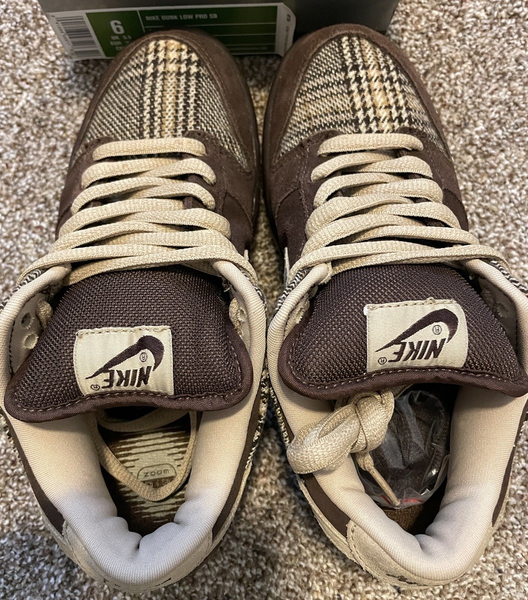 Nike SB Dunk Low Pro Tweed 2004 Size 6 Near Deadstock Ships Fast