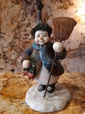 Stewart Sherwood Collection "Time For Snow" #771233 Snowman 1st Edition 2001