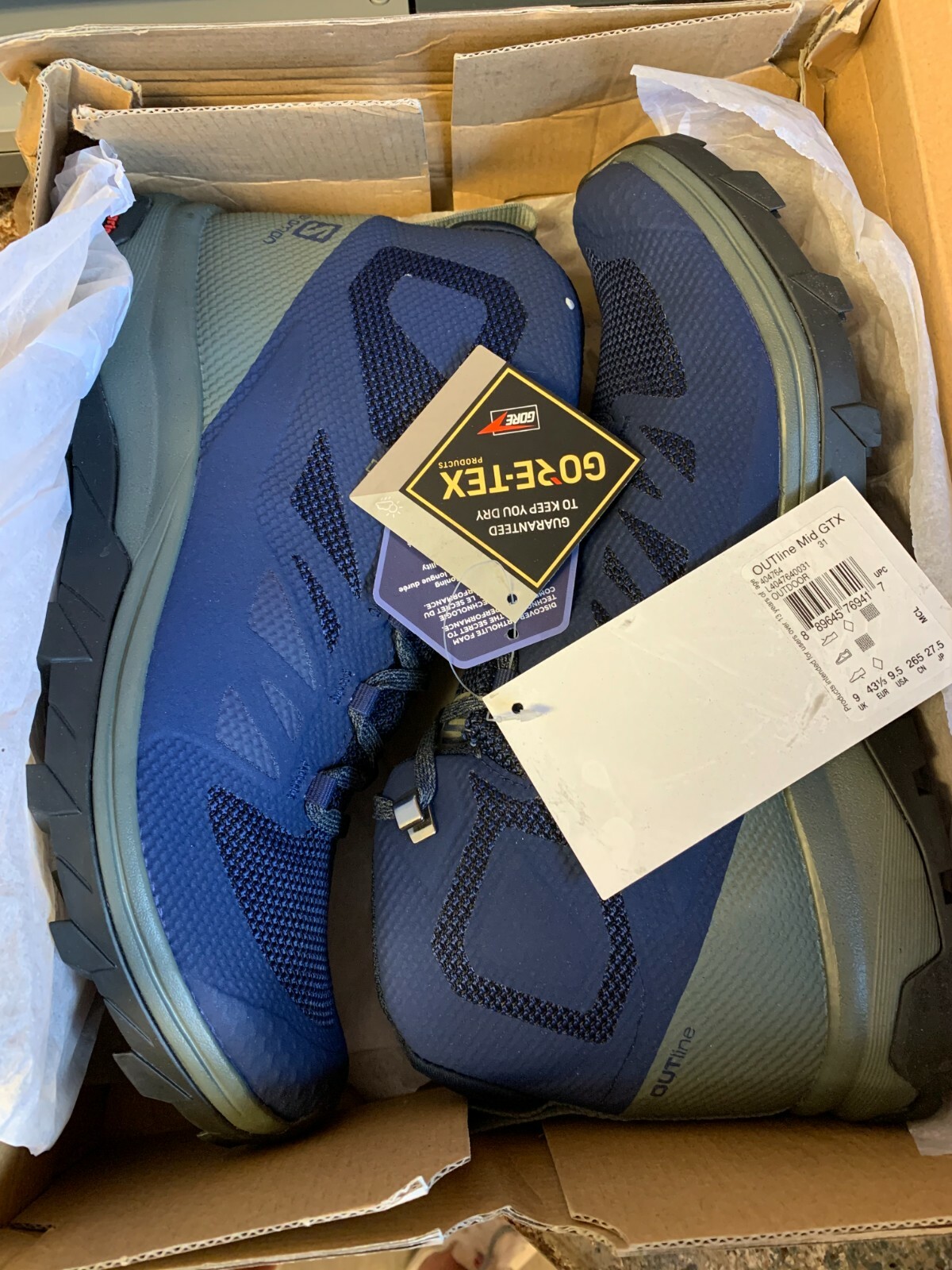 salomon men's outline mid gtx hiking