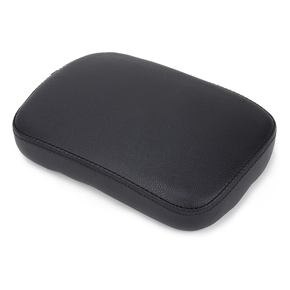 Universal Motorcycle Black Suction Cup Rear Pillion Passenger Pad Seat For Harley 883 1200 48