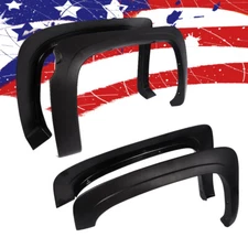 FIT FOR 2007-2013 CHEVY SILVERADO 1500 FENDER FLARES CREW CAB 5.8' BED BLACK SET