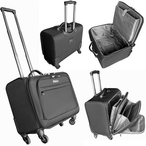 4 RUOTE GRANDI Laptop Business TROLLEY PILOTA Case Valigia Bagaglio Borsa  da 17.5\