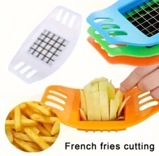 Stainless Steel French Fry Cutter Potato Vegetable Slicer Chopper Dicer 2 Blade